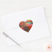 抽象芸術絵画スカイ ハートシール (封筒)