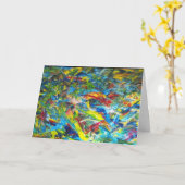 抽象芸術絵画ズバイジュリア・モリル カード (黄色い花)