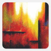 抽象芸術絵画ズバイヒズリ スクエアシール (正面)