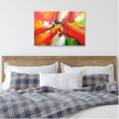抽象芸術絵画ズバイSerdar Hizli キャンバスプリント (インサイチュ (寝室))