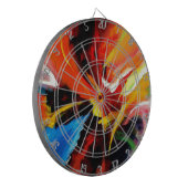 抽象芸術絵画ズバイSerdar Hizli ダーツボード (正面左)