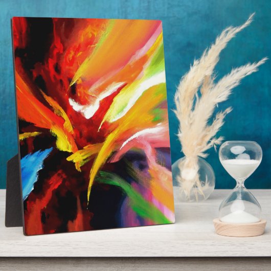 抽象芸術絵画ズバイSerdar Hizli フォトプラーク (側面)