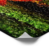 抽象芸術絵画チューリップのアートポスター ポスター (角)