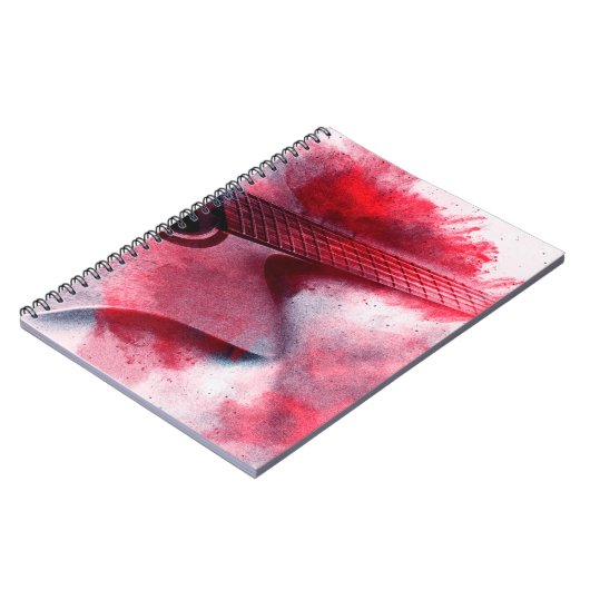 抽象芸術絵画デジタルのギター、抽象芸術 ノートブック (左側)