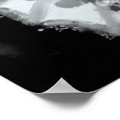 抽象芸術絵画バタフライ – アートプリント ポスター (角)