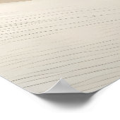 抽象芸術絵画バレーの金ゴールド威厳のある山 ポスター (角)