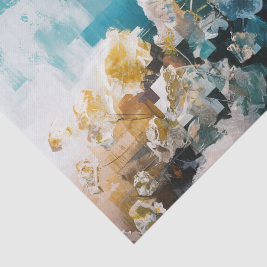 抽象芸術絵画フローラのバックグラウンド分離 薄葉紙 (詳細)