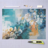 抽象芸術絵画フローラのバックグラウンド分離 薄葉紙 (クラフト)