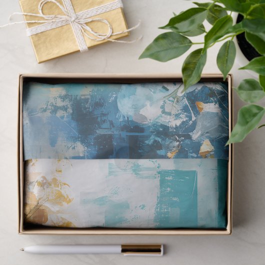 抽象芸術絵画フローラのバックグラウンド分離 薄葉紙 (ギフト)