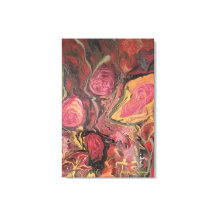 抽象芸術絵画フローラプリント