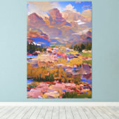 抽象芸術絵画印象派コロラド キャンバスプリント (インサイチュ (ウッドフロア))