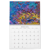抽象芸術絵画暦2025年 カレンダー (3月 2026)