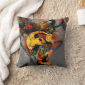 抽象芸術絵画渦 クッション (ブランケット)