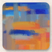 抽象芸術絵画色 コースター (正面)
