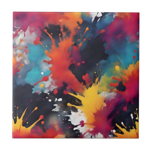抽象芸術絵画芸術 タイル (正面)