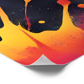 抽象芸術絵画芸術 ポスター (角)