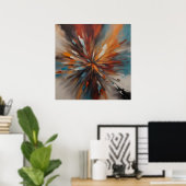 抽象芸術絵画芸術 ポスター (ホームオフィス)