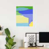 抽象芸術絵画芸術 ポスター (ホームオフィス)