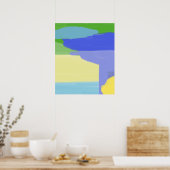 抽象芸術絵画芸術 ポスター (キッチン)