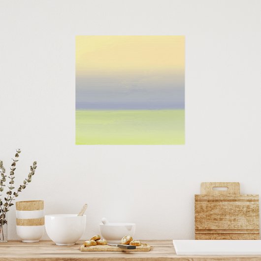 抽象芸術絵画芸術 ポスター (キッチン)