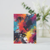 抽象芸術絵画芸術 ポストカード (スタンド正面)