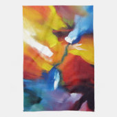 抽象芸術絵画表現主義 キッチンタオル (縦)