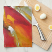 抽象芸術絵画表現主義 キッチンタオル (四つ折り)