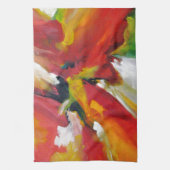 抽象芸術絵画表現主義 キッチンタオル (縦)