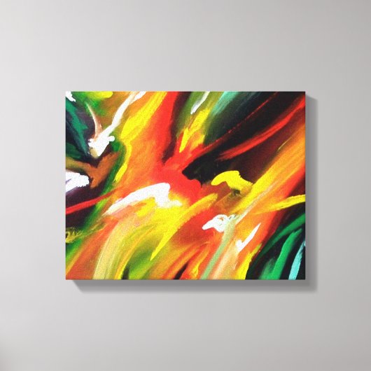 抽象芸術絵画表現主義 キャンバスプリント (正面)