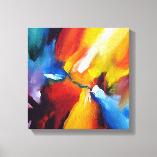 抽象芸術絵画表現主義 キャンバスプリント (正面)