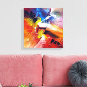 抽象芸術絵画表現主義 キャンバスプリント (インサイチュ (リビング))