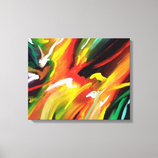 抽象芸術絵画表現主義 キャンバスプリント (正面)