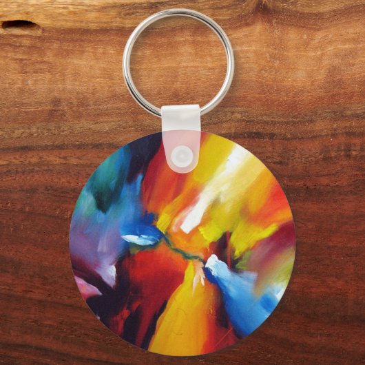 抽象芸術絵画表現主義 キーホルダー (正面)