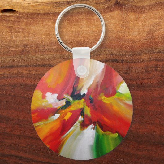 抽象芸術絵画表現主義 キーホルダー (正面)
