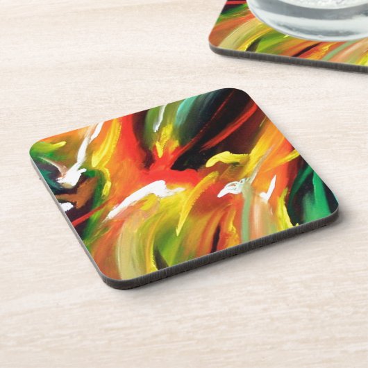 抽象芸術絵画表現主義 コースター (左側)