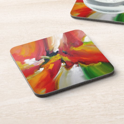 抽象芸術絵画表現主義 コースター (左側)