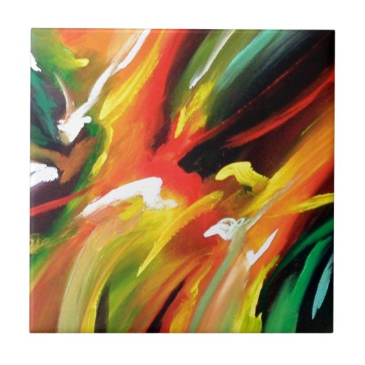 抽象芸術絵画表現主義 タイル (正面)