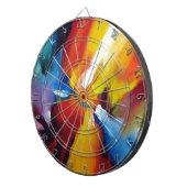 抽象芸術絵画表現主義 ダーツボード (正面右)