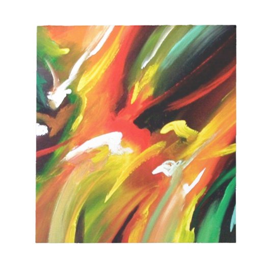 抽象芸術絵画表現主義 ノートパッド (正面)