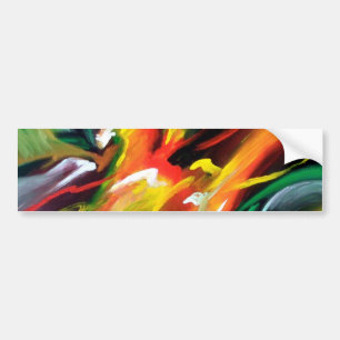 抽象芸術絵画表現主義 バンパーステッカー