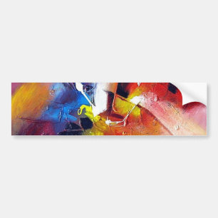 抽象芸術絵画表現主義 バンパーステッカー