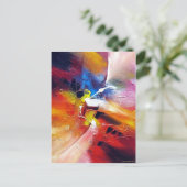抽象芸術絵画表現主義 ポストカード (スタンド正面)