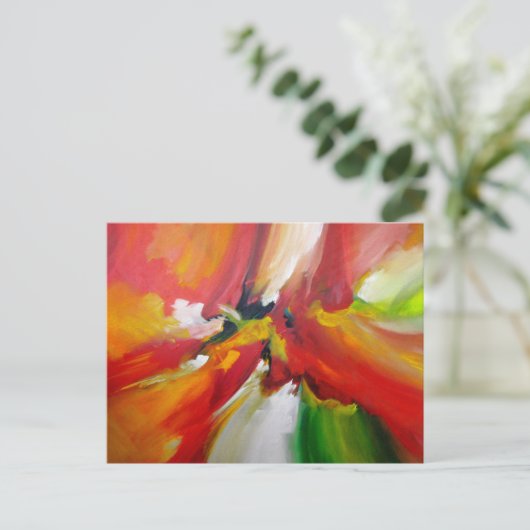 抽象芸術絵画表現主義 ポストカード (スタンド正面)