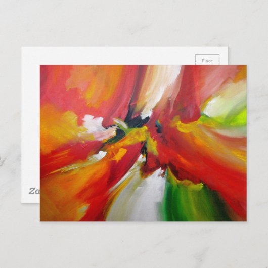 抽象芸術絵画表現主義 ポストカード (正面/裏面)
