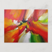 抽象芸術絵画表現主義 ポストカード (正面)