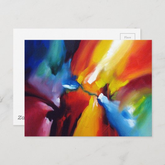 抽象芸術絵画表現主義 ポストカード (正面/裏面)