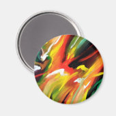 抽象芸術絵画表現主義 マグネット (正面/裏面)