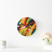 抽象芸術絵画表現主義 ラウンド壁時計 (ホーム)