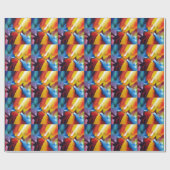 抽象芸術絵画表現主義 ラッピングペーパー (フラット)