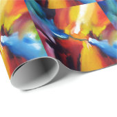 抽象芸術絵画表現主義 ラッピングペーパー (ロールコーナー)